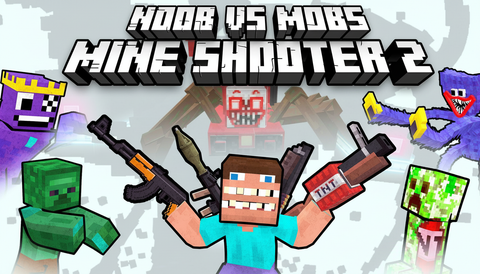 Mine Shooter 2: Noob vs Mobs – play free online