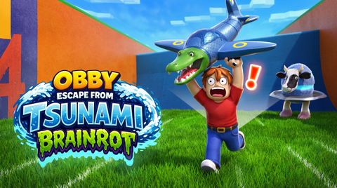 Obby Escape from Tsunami Brainrot – play free online